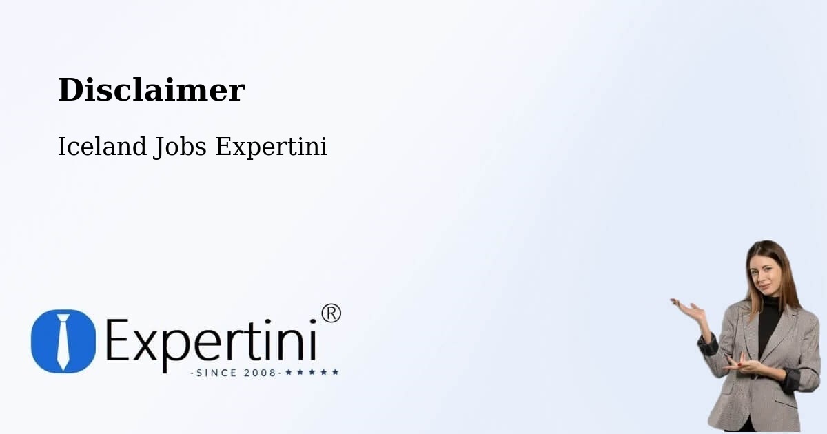 Disclaimer – Snæfellsbær - Iceland Jobs Expertini