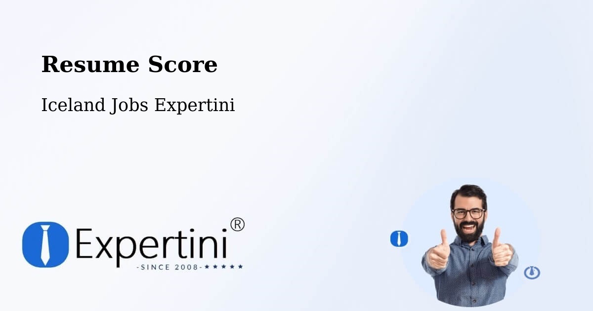 Resume Score & Job Description Match Tool – Snæfellsbær - Iceland Jobs Expertini